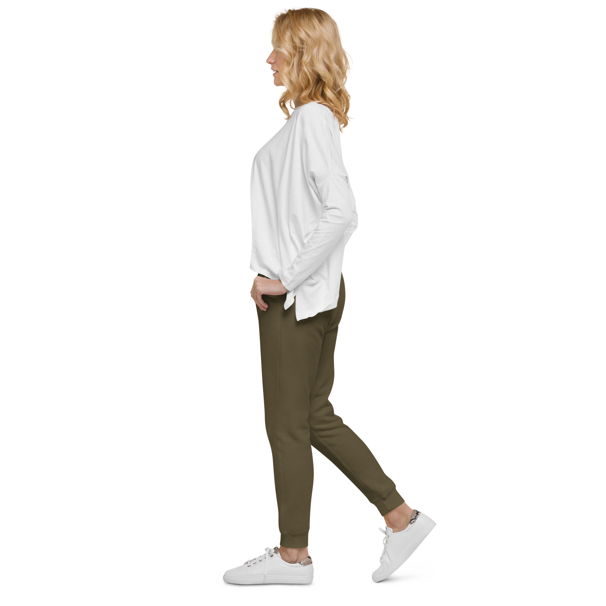 unisex-fleece-sweatpants-military-green-left-655505d74ae87.jpg
