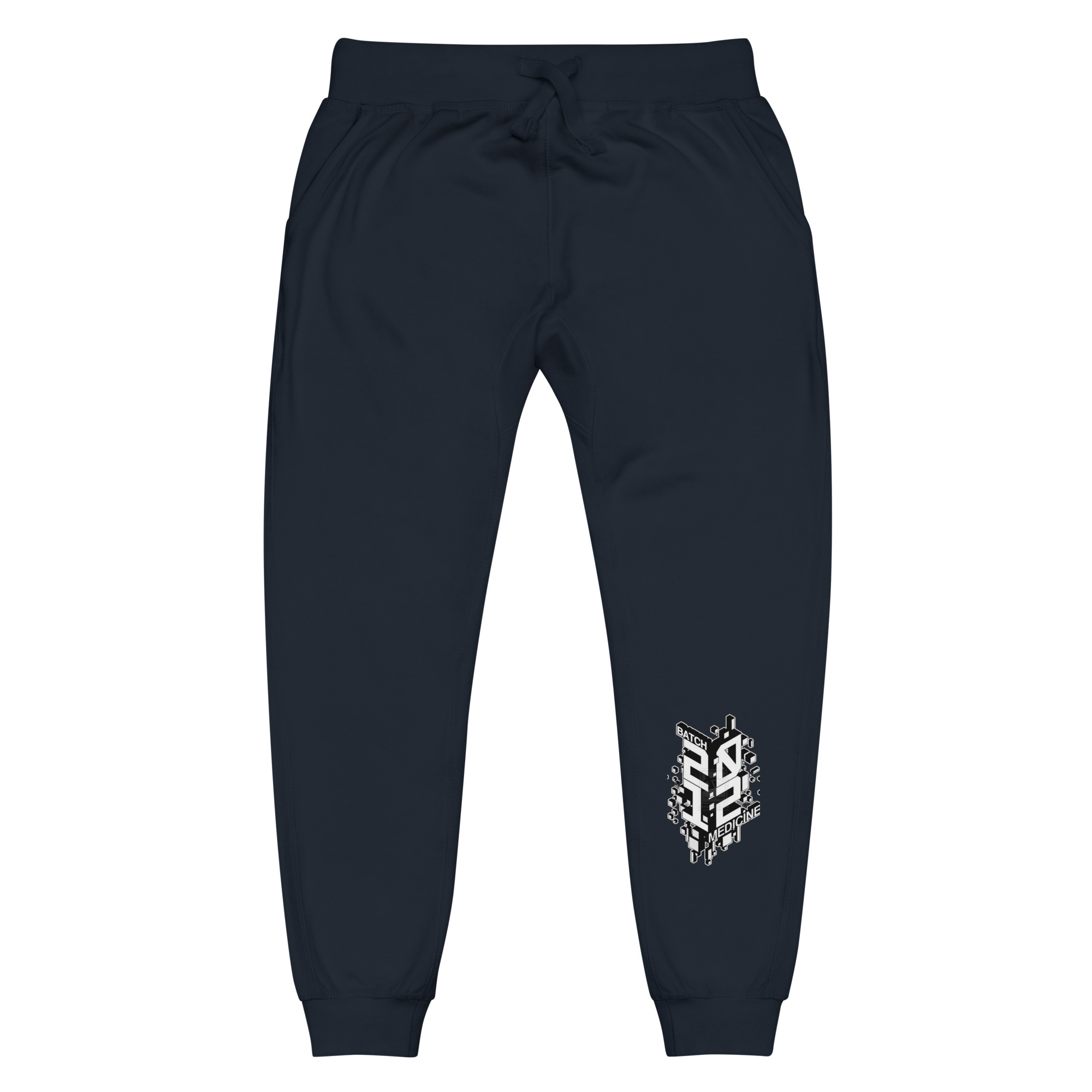 unisex-fleece-sweatpants-navy-blazer-front-6554f25190772.jpg